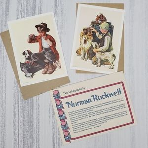 2 Norman Rockwell Lithograph Prints *